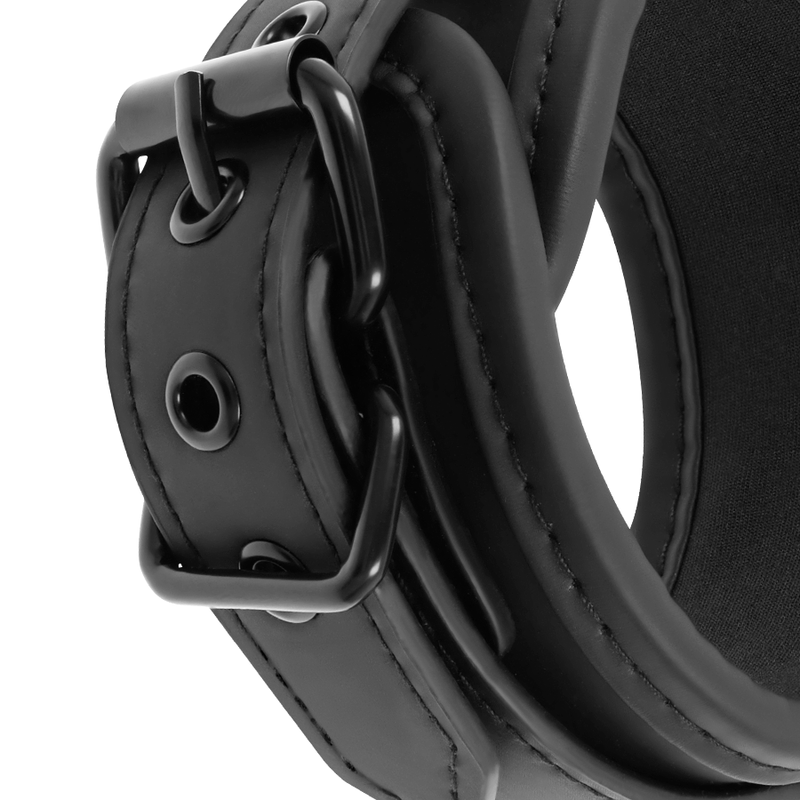 FETISH SUBMISSIVE - NOPRENE LINING HANDCUFFS WITH HANDLE - Image 8